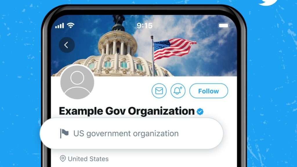 Example Twitter removed government funded level
